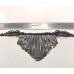 Vintage Sterling Silver Fringe Collar Necklace 101g Southwestern Brutalist