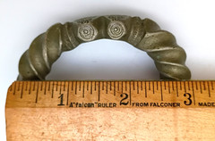Heavy Vintage Manilla Fulani Currency Cuff Bracelet ~ Bronze Brass Copper Alloy