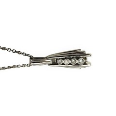 Vintage 14 Karat White Gold and Diamond Pendant Necklace #11398
