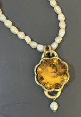 Maximal Art Necklace LOT Signed Estate Jewelry 2 Pieces Victorian Style Dangles
