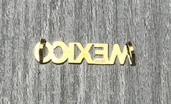 Vintage MEXICO 14K GF Sliding Pendant Gold Filled Modernist Necklace Charm (P35)