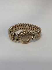 Daughters Of The American Revolution Expandable Sweetheart Bracelet Gold Tone