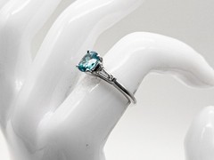 Designer $5000 5.50ct Natural Blue Zircon VS G Diamond Platinum Ring 6g