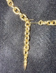 Vintage Runway Statement Necklace Kalinger Paris Huge Bib Gold Tone Jewelry