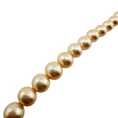 Vintage Marvella 1950s 1960s Cream Faux Pearls Graduated Beads 23″ Necklace