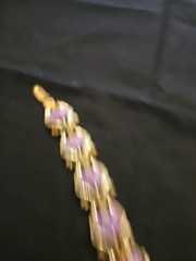 VINTAGE LAVENDER AND GOLD BRACELET