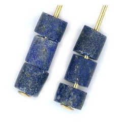 Ancient 3000BC Assyrian Armenian Lapis Lazuli Earrings Persia Gem of the Heavens