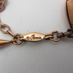 Vintage Renoir Necklace Black Inlay MCM 18 Inch