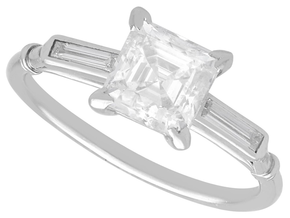 Antique 1.61Ct Diamond and Platinum GIA Certified Ring Circa 1925