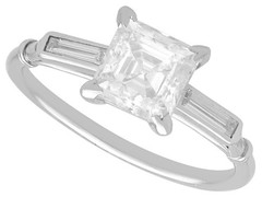Antique 1.61Ct Diamond and Platinum GIA Certified Ring Circa 1925