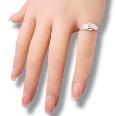 Initial Z Signet 10k Gold Letter Pinky Baby 925 Sterling Silver Ring SZ 3.75