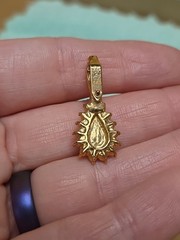 Vintage Signed ROMAN Pendant Earrings Demi Set Faux Pearl Rhinestones *SEE PICS