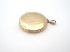Marathon Co 14K Gold Filled Locket Pendant Picture Photo Vintage 1/20 GF ARW AWR