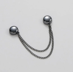 1pc Magnetic Chain Brooch Buckle Alloy Clothing Clip Button Accessory – NEW