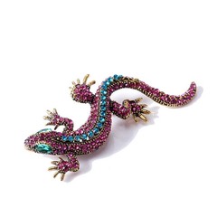 Funny Lizard Fashion Brooch Pin Women Geckos Clothes Jewelry Vintage Gift