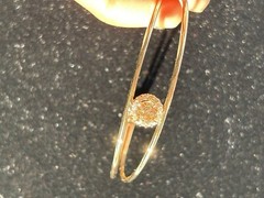 Gold Hands Fist Cuff Bracelet with Swarovsgk Diamond Stackable Adjustable