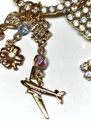 Kirks Folly MAKE A WISH MAGIC LAMP Brooch Rhinestone Charms Gold Tone 3.25″
