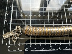 VTG YSL Snake Gold Choker Slinky Yves Saint Laurent Necklace 15” 90s 80s