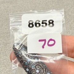Vintage Brooch Marcasite and Blue Rhinestone Filigree