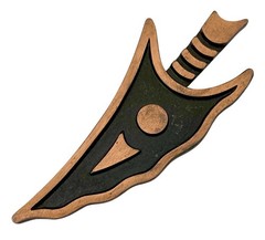 VINTAGE BELL TRADING POST Solid Copper KNIFE Brooch~RARE!