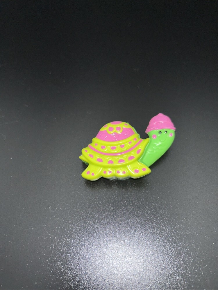 Vintage Avon Fragrance Glace Pin Myrtle the Turtle Full 1974 pink green