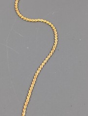 Vintage Faux Topaz Heart Birthstone Choker necklace Gold Tone 15 in