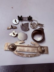 Collection Lot Great Vintage Sterling Silver Fraternal Military ETC Jewelry – X2