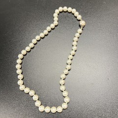 Vintage Carolee Mid Century Double Knotted Signed “Jackie O” Necklace Faux Pearl