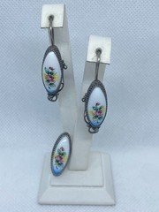 Antique porcelain service. USSR . Hand painted. Enamel. Russian. Finift.10.20 g.