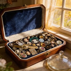 Huge Estate Heirloom Cameo Vtg Mod Romantic Jewelry Lot Brooch Locket Flowers