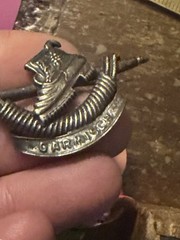 Germany Vintage Garmisch-Partenkirchen Pin Brooch Alpine Ski Silver Tone C Clasp