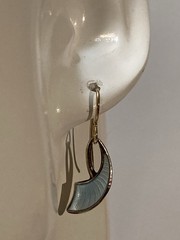 Vintage Norway W.K. Sterling Enameled Earrings