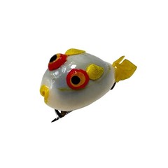 Vintage natural shell cartoon tropical fish ￼Brooch