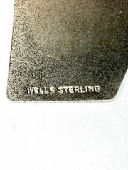 Wells Sterling Silver Enamel Royal Flush Cards Dangle Charm
