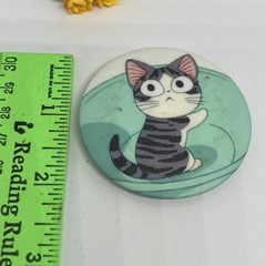 CAT PINBACK BUTTON 2.3”