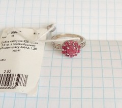 Vintage Beautiful Ring rubies stones Sterling Silver 925 Women Jewelry size 5.5