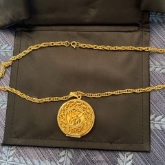 Vtg Sarah Coventry Heirloom Filigree Locket 32” Necklace – Dual Photo