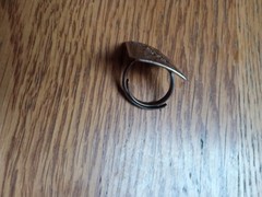 Vintage SIAM THAILAND NIELLO STERLING SILVER Goddess DANCERS Ring