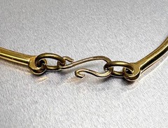 Vtg 1970s KINETIC MODERNIST “Matchstick” NECKLACE Brutalist Copper Brass Mexican
