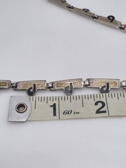 VTG MARGOT DE TAXCO MEXICO MODERNIST STERLING SILVER 925 ENAMEL NECKLACE