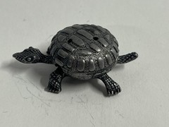 Vintage Trinket Jewelry Box Set Torino Pewter Turtle Box