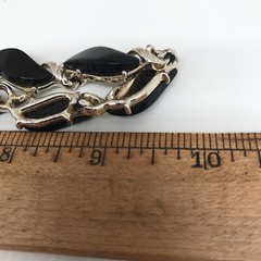 Black Thermoset Vintage Necklace 1950s 1960s
