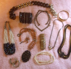 Estate Jewelry Vintage Costume Jewelry Necklaces Bracelets Earrings 12 Pieces
