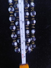 RARE: VINTAGE DE ROMA MILIFIORI 30IN VENETIAN GLASS NECKLACE WITH ORIGINAL TAG