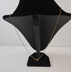 Vintage aurora borealis teardrop pendent necklace rhinestone band gold tone SEE