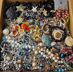 15 Pound Lbs Unsearched Huge Lot Jewelry VTG Vintage Modern Junk & Wear Tangled