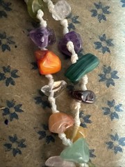 Bohemian Natural Stone Gem Pendant Necklace Turquoise Pendant ￼