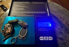 Vintage 925 sterling silver LUC abalone 8 inch toggle clasp bracelet