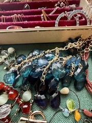 Jewelry Lover Private Collection Vintage Box With 40 Assorted Pieces