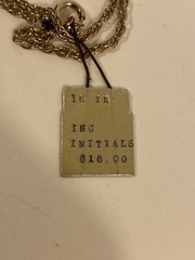 Vintage Swank 18in. Thin Chain w/ Pendant